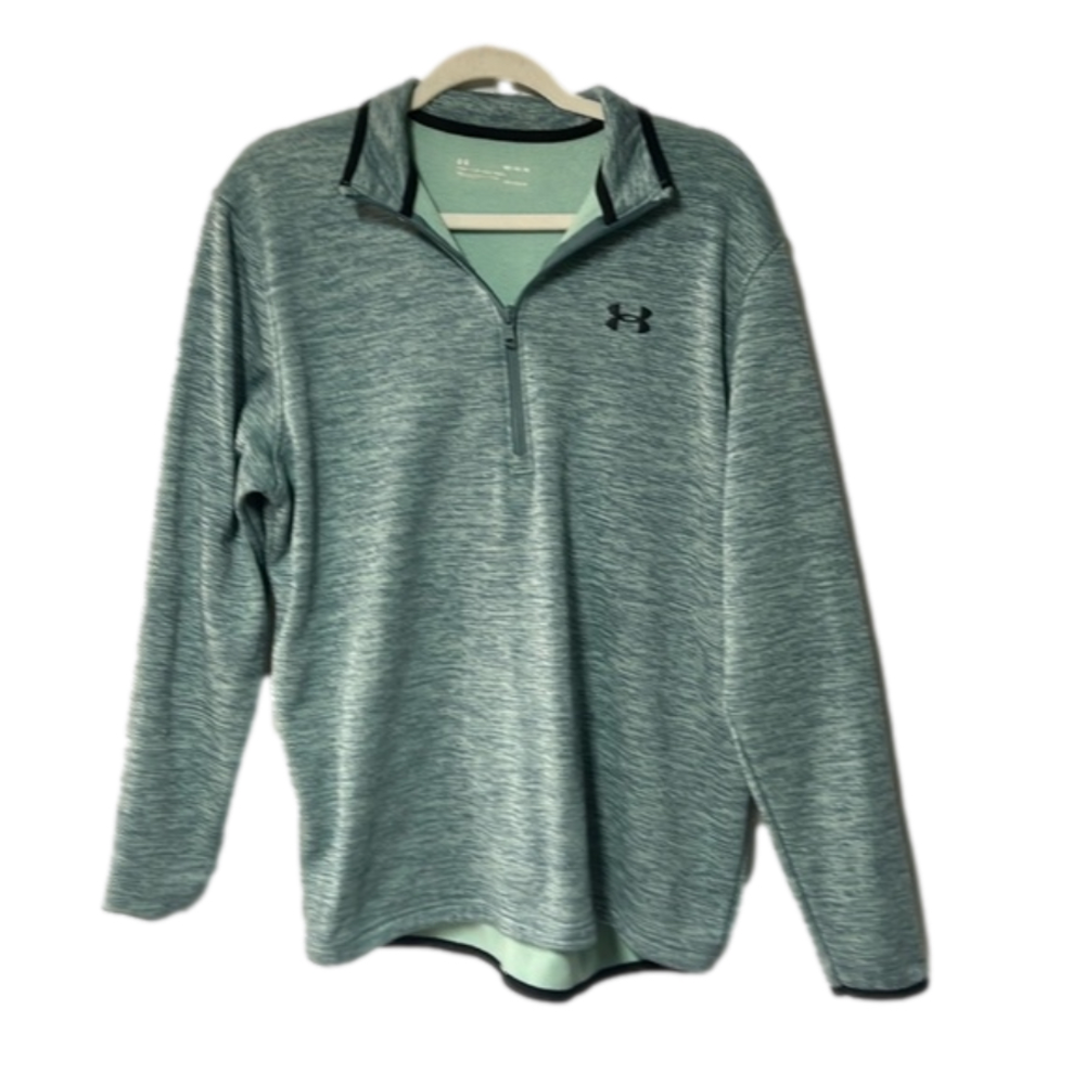 Women’s Under‎ Armour coldgear light green size M pullover 1/4 zip comfy warm